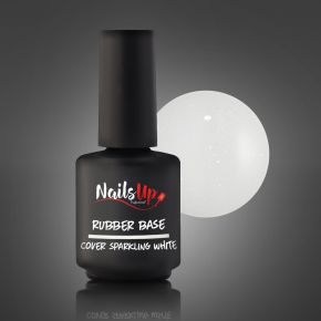 Rubber Base Nailsup -  Cover Sparkling White 13g