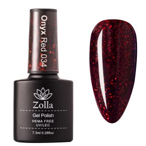 Oja Semipermanenta Zolla Hema Free Onyx Red 034 - 7.3ml