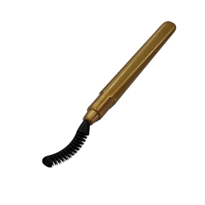 Perie curbata pentru gene auriu