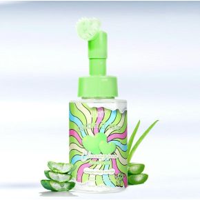 Spuma cu perie de silicon pentru curatare faciala  Aloe Vera